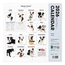 画像をギャラリービューアに読み込む, THE DOG 2026年カレンダー 大判サイズ(ボストン・テリア)