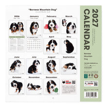 Read the image into the gallery view, THE DOG 2027年カレンダー 大判サイズ(バーニーズ・マウンテン・ドッグ)の裏表紙