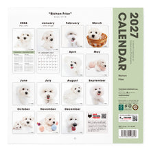 Read the image into the gallery view, THE DOG 2027年カレンダー 大判サイズ(ビション・フリーゼ)の裏表紙