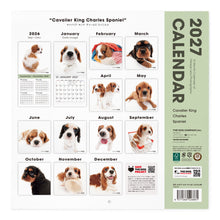 Read the image into the gallery view, THE DOG 2027年カレンダー 大判サイズ(キャバリア・キング・チャールズ・スパニエル)の裏表紙