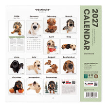 Read the image into the gallery view, THE DOG 2027年カレンダー 大判サイズ(ダックスフンド)の裏表紙
