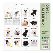 Read the image into the gallery view, THE DOG 2027年カレンダー 大判サイズ(フレンチ・ブルドッグ)の裏表紙