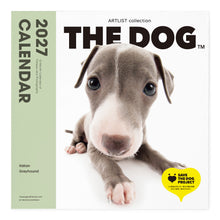 Read the image into the gallery view, THE DOG 2027年カレンダー 大判サイズ(イタリアン・グレイハウンド)の表紙