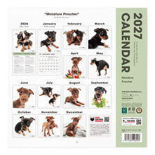 画像をギャラリービューアに読み込む, THE DOG 2027年カレンダー 大判サイズ(ミニチュア・ピンシャー)の裏表紙