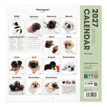 갤러리보기에 이미지를 읽고 THE DOG 2027年カレンダー 大判サイズ(ペキニーズ)の裏表紙
