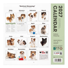 갤러리보기에 이미지를 읽고 THE DOG 2027年カレンダー 大判サイズ(シェットランド・シープドッグ)の裏表紙