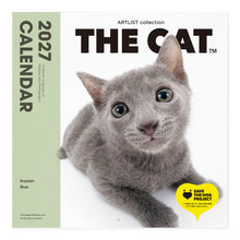 갤러리보기에 이미지를 읽고 THE CAT 2027年カレンダー 大判サイズ(ロシアンブルー)の表紙