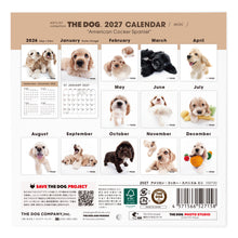 画像をギャラリービューアに読み込む, THE DOG 2027年カレンダー ミニサイズ(アメリカン・コッカー・スパニエル)の裏表紙