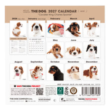 画像をギャラリービューアに読み込む, THE DOG 2027年カレンダー ミニサイズ(キャバリア・キング・チャールズ・スパニエル)の裏表紙