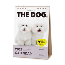 Read the image into the gallery view, THE DOG 2027年カレンダー 卓上サイズ(ビション・フリーゼ)の表紙