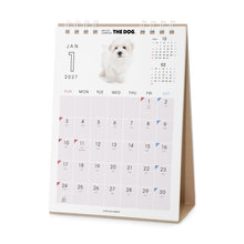 Read the image into the gallery view, THE DOG 2027年カレンダー 卓上サイズ(ビション・フリーゼ)の1月(裏)