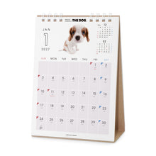 Read the image into the gallery view, THE DOG 2027年カレンダー 卓上サイズ(キャバリア・キング・チャールズ・スパニエル)の1月(裏)