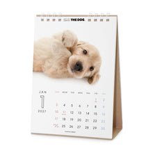 Read the image into the gallery view, THE DOG 2027年カレンダー 卓上サイズ(ゴールデン・レトリーバー)の1月