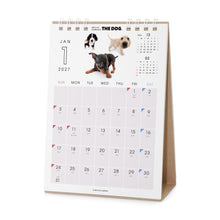 Read the image into the gallery view, THE DOG 2027年カレンダー 卓上サイズ(オールスター)の1月(裏)