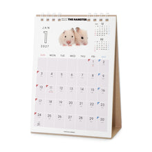 Read the image into the gallery view, THE HAMSTER 2027年カレンダー 卓上サイズの1月(裏)