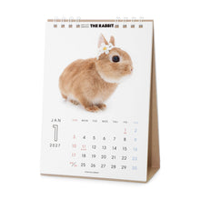 Read the image into the gallery view, THE RABBIT 2027年カレンダー 卓上サイズの1月