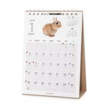 Read the image into the gallery view, THE RABBIT 2027年カレンダー 卓上サイズの1月(裏)