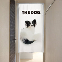 画像をギャラリービューアに読み込む, のれん THE DOG パピヨン(150cm丈)