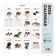 画像をギャラリービューアに読み込む, THE DOG 2026年カレンダー 大判サイズ(シー・ズー)