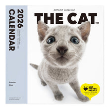Read the image into the gallery view, THE CAT 2026年カレンダー 大判サイズ (ロシアンブルー)