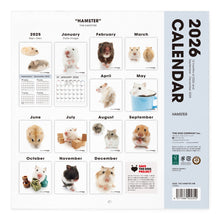 将图像阅读到画廊视图中, THE HAMSTER 2026年カレンダー 大判サイズ