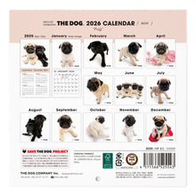 画像をギャラリービューアに読み込む, THE DOG 2026年カレンダー ミニサイズ(パグ)