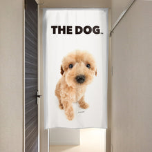 画像をギャラリービューアに読み込む, のれん THE DOG プードル(アプリコット 150cm丈)