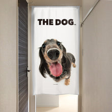 画像をギャラリービューアに読み込む, のれん THE DOG ダックスフンド(ブラックタン 150cm丈)