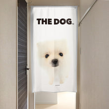 画像をギャラリービューアに読み込む, のれん THE DOG ポメラニアン(ホワイト 150cm丈)