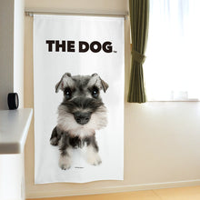 画像をギャラリービューアに読み込む, のれん THE DOG ミニチュア・シュナウザー(ブラック&シルバー 150cm丈)