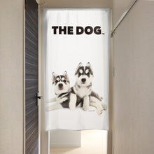 画像をギャラリービューアに読み込む, のれん THE DOG シベリアン・ハスキー(2匹 150cm丈)