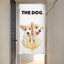 画像をギャラリービューアに読み込む, のれん THE DOG ウェルシュ・コーギー(2匹 150cm丈)