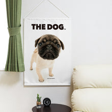 画像をギャラリービューアに読み込む, タペストリー THE DOG パグ