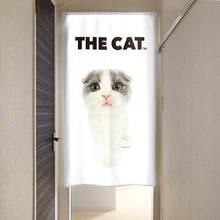 画像をギャラリービューアに読み込む, のれん THE CAT スコティッシュ・フォールド(ブルー&ホワイト 150cm丈)