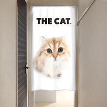 画像をギャラリービューアに読み込む, のれん THE CAT チンチラ(ゴールド2 150cm丈)