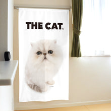 画像をギャラリービューアに読み込む, のれん THE CAT チンチラ(シルバー 150cm丈)