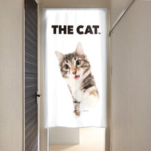 画像をギャラリービューアに読み込む, のれん THE CAT ノルウェージャンフォレストキャット(ブラウンタビー 150cm丈)
