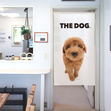 画像をギャラリービューアに読み込む, のれん THE DOG プードル(レッド 150cm丈)