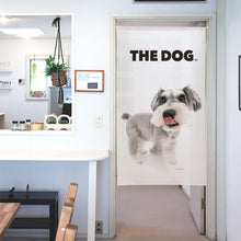画像をギャラリービューアに読み込む, のれん THE DOG ミニチュア・シュナウザー(ソルト&ペッパー 150cm丈)