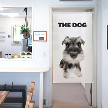 画像をギャラリービューアに読み込む, のれん THE DOG ミニチュア・シュナウザー(ブラック&シルバー 150cm丈)