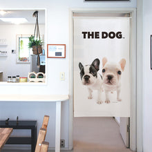 画像をギャラリービューアに読み込む, のれん THE DOG フレンチ・ブルドッグ(2匹 150cm丈)