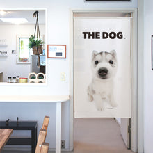 画像をギャラリービューアに読み込む, のれん THE DOG シベリアン・ハスキー(シルバー&ホワイト 150cm丈)