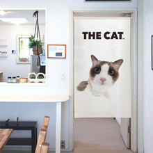 画像をギャラリービューアに読み込む, のれん THE CAT ラグドール(シール1 150cm丈)