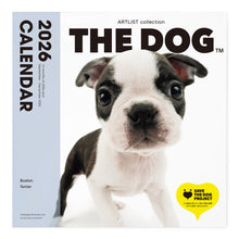 画像をギャラリービューアに読み込む, THE DOG 2026年カレンダー 大判サイズ（ボストン・テリア）

