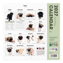Lea la imagen en la vista de la galería, THE DOG 2027年カレンダー 大判サイズ（パグ）の裏表紙
