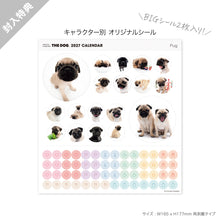 Lea la imagen en la vista de la galería, THE DOG 2027年カレンダー 大判サイズ（パグ）のシール
