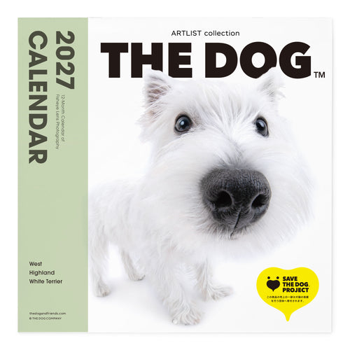 THE DOG 2027年カレンダー 大判サイズ（ウエスト・ハイランド・ホワイト・テリア）の表紙