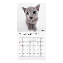 画像をギャラリービューアに読み込む, THE CAT 2027年カレンダー 大判サイズ（ロシアンブルー）の1月
