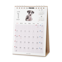 Read the image into the gallery view, THE DOG 2027年カレンダー 卓上サイズ（イタリアン・グレイハウンド）の1月（裏）

