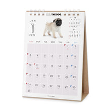 画像をギャラリービューアに読み込む, THE DOG 2027年カレンダー 卓上サイズ（パグ）の1月（裏）
